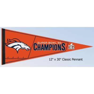 Super Bowl 50 Champion Pennant - Logo 