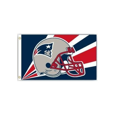 4 Wholesale 3' X 5' New England Patriots Licensed Nfl Flag, Helmet Design,  American Made Flag. Nfl With Grommets.