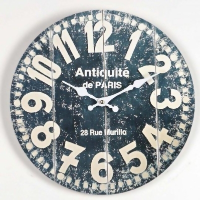 Hi-Line Gift CLWC-065 Wall Clock Antiquite de Paris Tea Time 