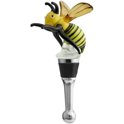 LS Arts BS-399 Bottle Stopper -Yellow Bee 