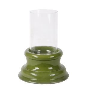 UPC 805572667800 product image for Privilege 66780 Ceramic & Glass Candle Holder - Green - All | upcitemdb.com