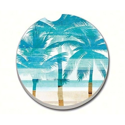 Counter Art CART08395 Beachscape Palms Car Coaster 