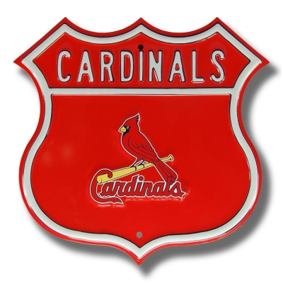 Authentic Street Signs Authentic Street Signs 30233 St Louis Ivory with  Cardinals Logos Each End 30233