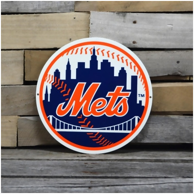 Authentic Street Signs 94042 12 in Mets Script Steel Logo