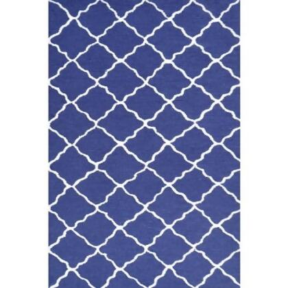 The Rug Market 71196B 2.8 x 4.8 in. Lattice Area Rug - Navy & White 