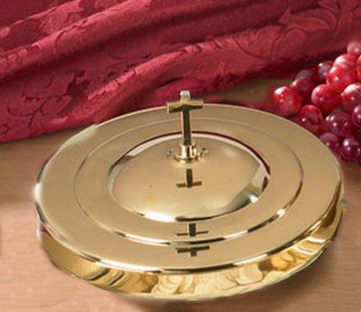 CBCS PD382BRS Stacking Bread Plate Cover-Brass 