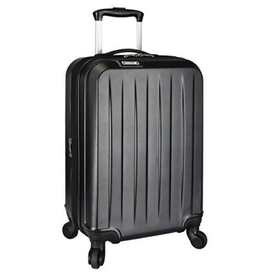 Travelers Choice EL06051K Elite Dori Expandable Carry-On Spinner Luggage, Black 