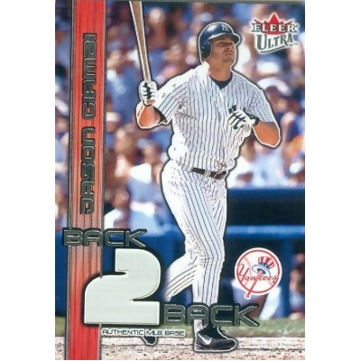 Autograph Warehouse 343424 Jason Giambi mlb base Patch Baseball Card - New York Yankees 2003 Fleer Ultra No. 94 & 500 