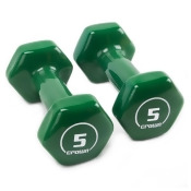 Brybelly SWGT-805 5 lbs Vinyl Hex Hand Weights Brybelly SWGT-805 5 lbs Vinyl Hex Hand Weights
