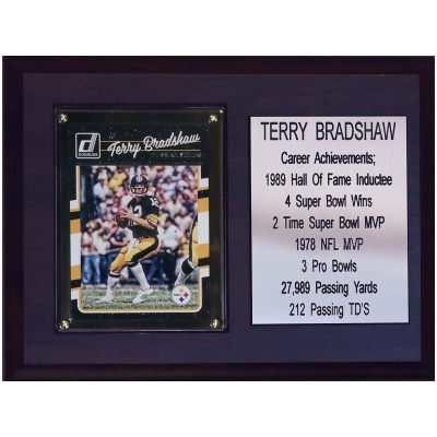 C & I Collectables 68TBRADSHAWST 6 x 8 in. Terry Bradshaw MLB Pittsburgh Steelers Career Stat Plaque 