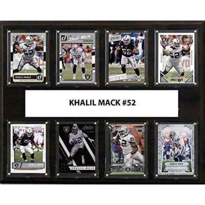 C & I Collectables 1215MACK8C 12 x 15 in. Khalil Mack NFL Oakland Raiders 8 Card Plaque 