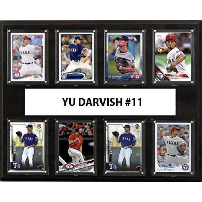 C & I Collectables 1215DARVISH8C 12 x 15 in. Yu Darvish MLB Texas Rangers 8 Card Plaque 