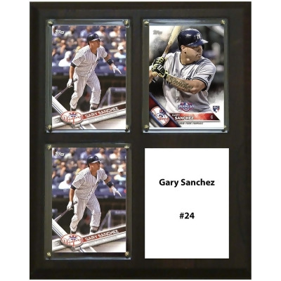 C & I Collectables 810GSANCHEZ3C 8 x 10 in. Gary Sanchez MLB New York Yankees Three Card Plaque 