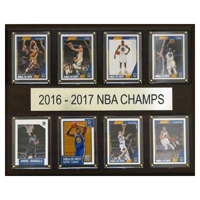 C & I Collectables 1215NBA178C 12 x 15 in. NBA Golden State Warriors 2016-2017 NBA Champions 8 Card Plaque 
