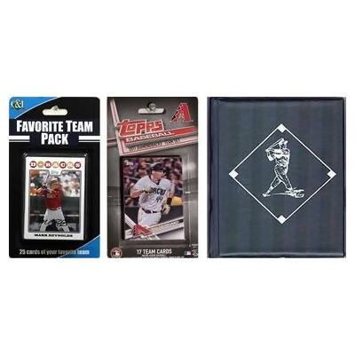 C & I Collectables 2017DBACKSTSC MLB Arizona Diamondbacks Licensed 2017 Topps Team Set & Favorite Player Trading Cards Plus Storage Album 