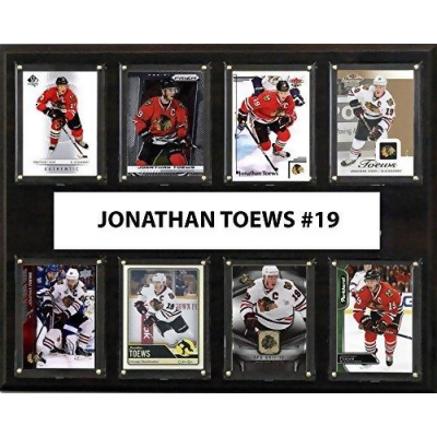 C & I Collectables 1215TOEWS8C 12 x 15 in. Jonathan Toews NHL Chicago Blackhawks 8 Card Plaque 