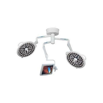Bovie Medical Industries Aar Xlds S23ma 120 W System Two Surgical Light With Trio Ceiling Mount Led Monitor Arm White
