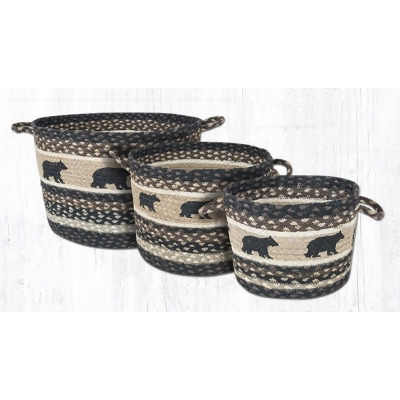 Capitol Importing 38-UBPSM313CB 9 x 7 in. Cabin Bear Printed Utility Basket 