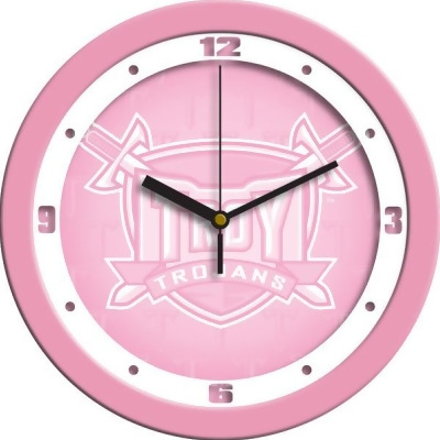 Suntime ST-CO3-TUT-PWCLOCK Troy Trojans-Pink Wall Clock 