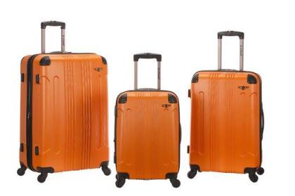Rockland F190-ORANGE Luggage Set - Orange 3 Pieces