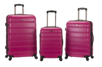 Rockland F160-MAGENTA Luggage Set - Magenta 3 Pieces