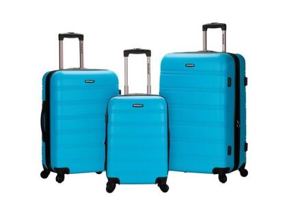 Rockland F160-TURQUOISE MELBOURNE 3 PC ABS LUGGAGE SET - TURQUOISE