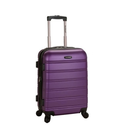 Rockland F145-PURPLE MELBOURNE 20 in. EXPANDABLE ABS CARRY ON - PURPLE 