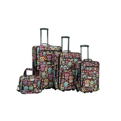 Rockland F125-OWL Luggage Set - Owl 4 Pieces 