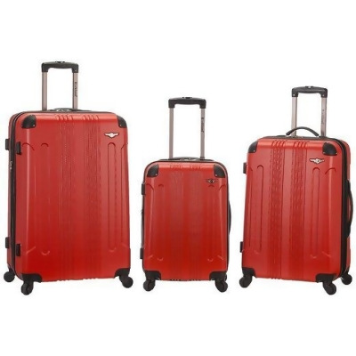 Rockland F190-RED Luggage Set - Red 3 Pieces 