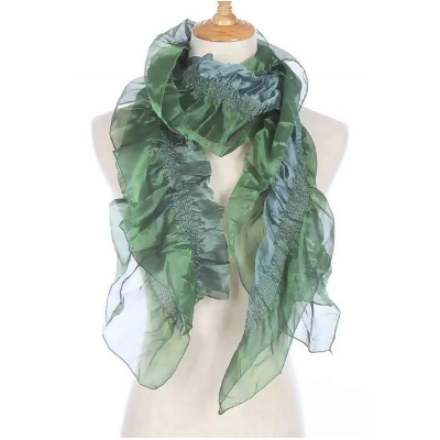 Shine Mark Accessories QH-274-14-03 Shimmer Scarf - Green 