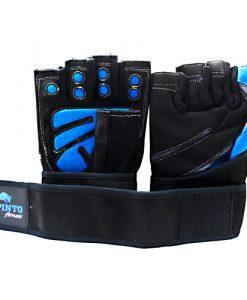 Spinto USA 9160007 Mens Workout Glove with Wrist Wraps, Blue & Gray - Large - Spinto fitness, men's workout glove with wrist wraps. Fully adjustable wrist wrap provides maximum support and flexibility, improves grip and increases stability, comfort layered fabric maintains shape after use and washing,...