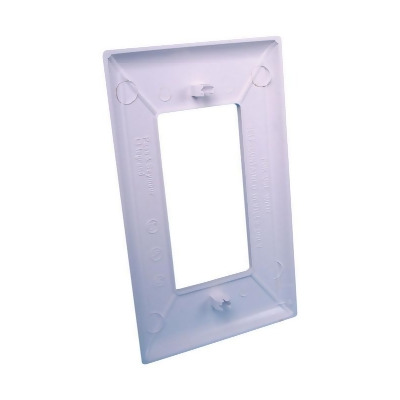 US Hardware E-122C Snapon RV Wall Plate White 