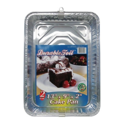 Home Plus 6392070 9 x 13 in. Durable Foil Cake Pan - Silver- pack of 12 