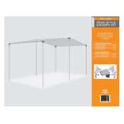Ahc 7500044 20 X 20 Ft Heavy Duty Carport Canopy Tarp Silver From