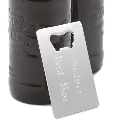 Hortense B. Hewitt 61014P Custom Credit Card Bottle Opener 