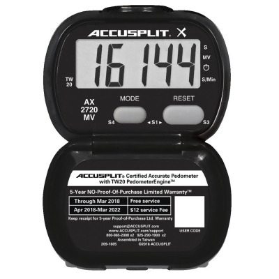 Accusplit 1596687 AX2720MV Activity Tracker Pedometer 