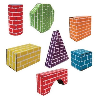 Edushape 1594284 Corrugated Blocks & Shapes - Set of 45 