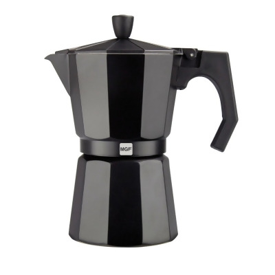 Magefesa 01PACFKEB06 Kenia Aluminum Noir 6 Cups Coffee Maker 