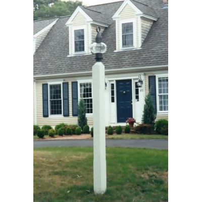 New England Woodworks SLP Square Lantern Post Primed White 