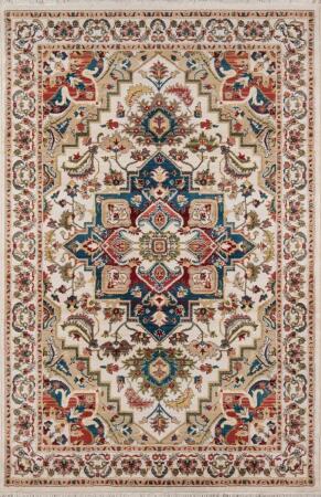 Momeni LENOXLE-01IVY500R Lenox Traditional Area Rug, Ivory - 5 x 5 ft. Round 