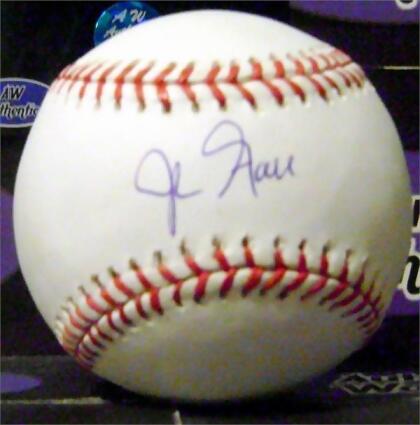 Autograph Warehouse 398766 John Gall Autographed Baseball MLB Authentication Hologram 