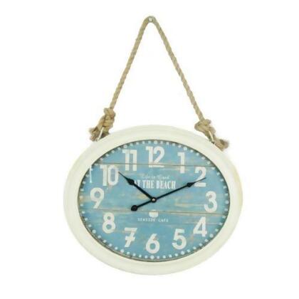 Yosemite CLKE14425017 Life Is Good Coastal Wall Clock - Blue & white 