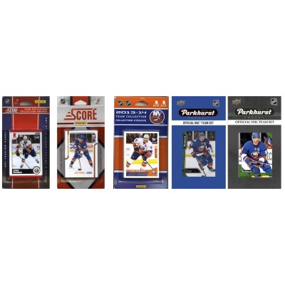C & I Collectables ISLANDERS517TS NHL New York Islanders 5 Different Licensed Trading Card Team Sets 