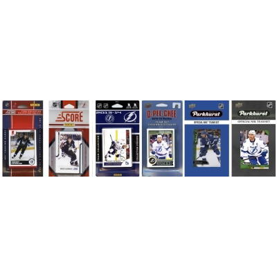 C & I Collectables LIGHTNING617TS NHL Tampa Bay Lightning 6 Different Licensed Trading Card Team Sets 
