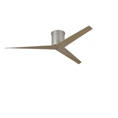 Atlas Eklk Bn Ga Three Bladed Paddle Fan In Brushed Nickel With Gray Ash Tone Blade Integrated Led Light Kit