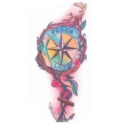 Panda Superstore PS-BEA6344642011-SUE01280 Unisex Individual Styles Temporary Creative Body Tattoo Stickers