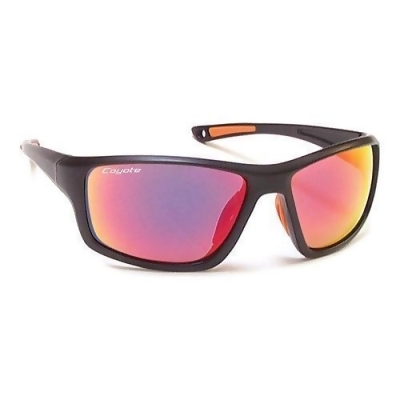 Coyote Eyewear 680562500530 FP-04 Floating Polarized Sunglasses, Matte Black, Gray & Red Flash 
