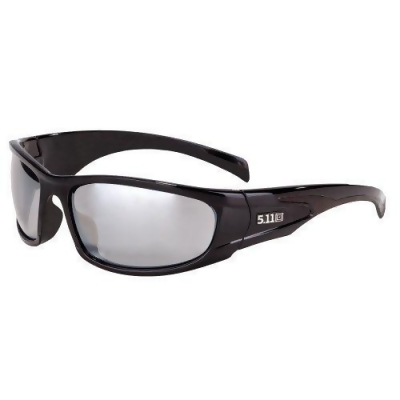 Coyote Eyewear 680562076035 P-38 Polarized Sport Sunglasses, Matte Black & Silver Frame 