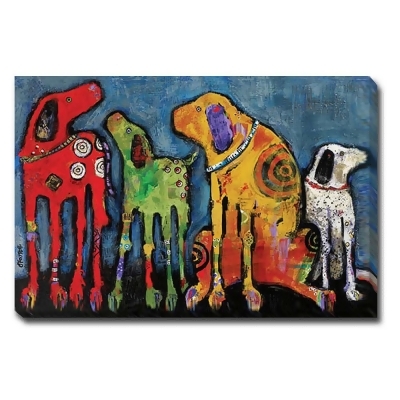 Artistic Home Gallery 12184746EG Best Friends by Jenny Foster Premium Gallery-Wrapped Canvas Giclee Art - 12 x 18 in. 