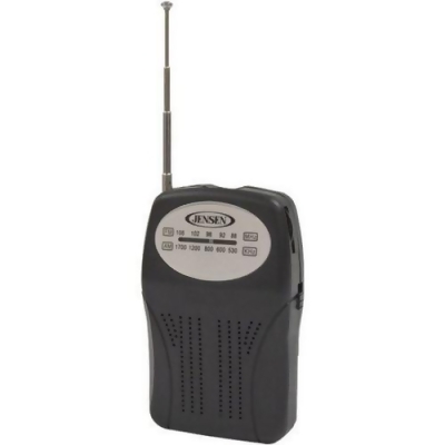 Jensen MR75 Pocket Radio Built in Speaker Earphone Jack 
